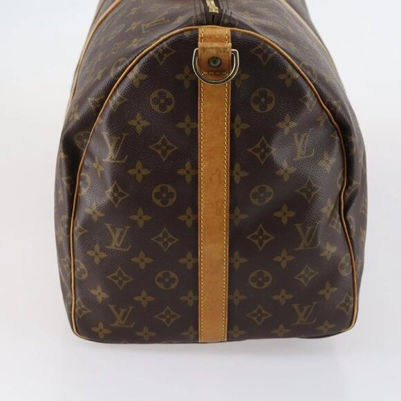 LOUIS VUITTON Monogram Keepall Bandouliere 55 Boston Bag M41414 LV Auth 141999 - Picture 6 of 16